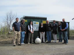 New Derelict Gear Bin at Portsmouth Commercial Fish Pier with Project Partners